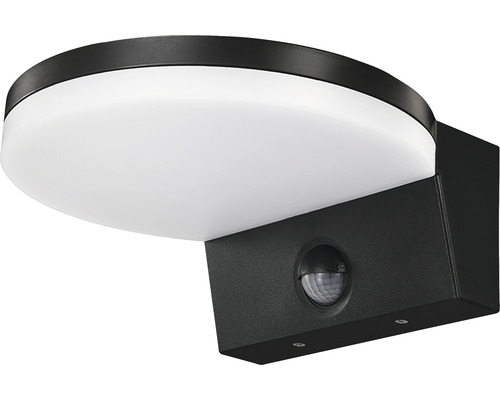 LED vonkajšie nástenné svietidlo Top Light NOVARA C PIR IP65 15 W 1300 lm 4000 K čierne so senzorom pohybu