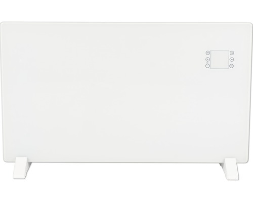 Plochý radiátor s digitálnym ovládacím panelom na montáž na stenu alebo postavenie