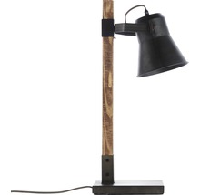 Stolová lampa DECCA kov,drevo/čierna 1xE27