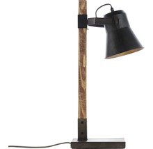 Stolová lampa DECCA kov,drevo/čierna 1xE27