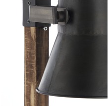 Stolová lampa DECCA kov,drevo/čierna 1xE27
