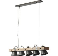 Luster Brilliant DECCA E27 5x10W hnedo/čierny