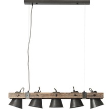 Luster Brilliant DECCA E27 5x10W hnedo/čierny