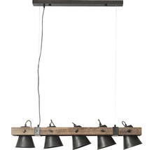 Luster Brilliant DECCA E27 5x10W hnedo/čierny