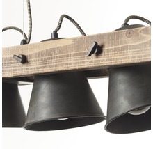 Luster Brilliant DECCA E27 5x10W hnedo/čierny
