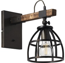 Nástenné svietidlo Brillliant Matrix E27 1x60 W hnedo/čierne