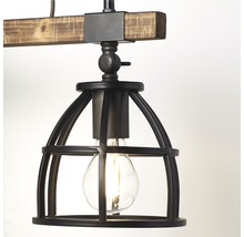 Nástenné svietidlo Brillliant Matrix E27 1x60 W hnedo/čierne