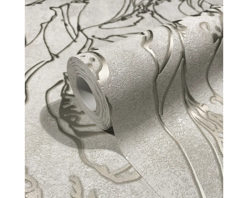 Rolka štruktúrovanej tapety s kvetinovým vzorom