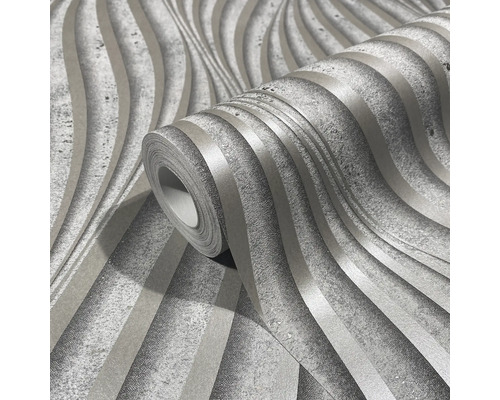 Rolka tapety s vlnitým prúžkovaným vzorom