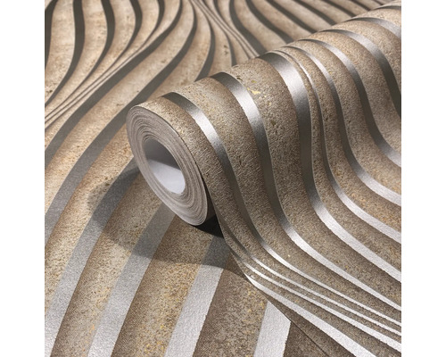 Rolka tapety s vlnitým pruhovaným vzorom