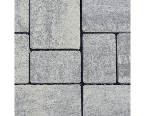 Sivé dlažobné kocky v detaile