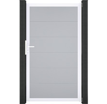 Záhradná bránka s vodorovnými profilmi a rúčkou