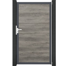 Záhradná bránka s dizajnom dreva a kľučkou