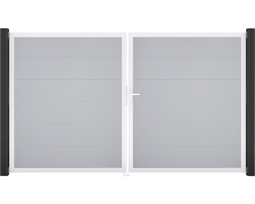 Dvojkrídlová brána s kľučkou a vodorovnou výplňou