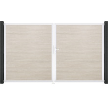 Dvojkrídlová brána s vodorovnými panelmi