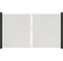 Dvojkrídlová brána s kľučkou a stĺpikmi