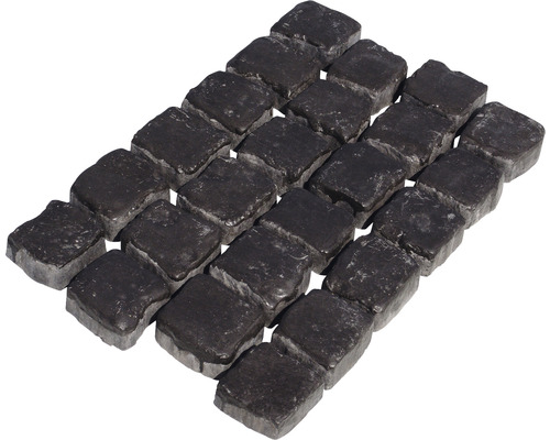 Dlažobné kocky Kobe 59 x 40 x 4 cm čierne