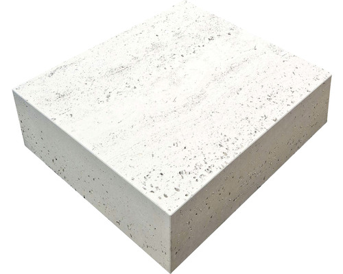 Schod Verto 2 50 x 40 x 15 cm slonovinový Štvorcový blok z travertínu