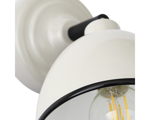 Biele nástenné svietidlo so žiarovkou