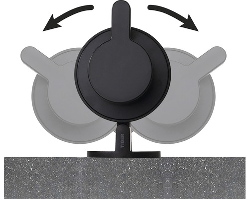 Otočný hák na uteráky Tiger na montáž na stenu