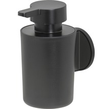 Čierny dávkovač mydla na montáž na stenu