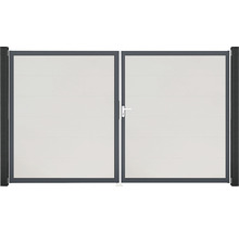 Dvojitá hliníková brána s rukoväťou