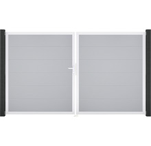 Dvojkrídlová brána s kľučkou a stĺpikmi