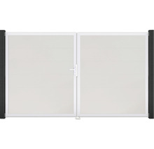 Dvojkrídlová záhradná brána s kľučkou