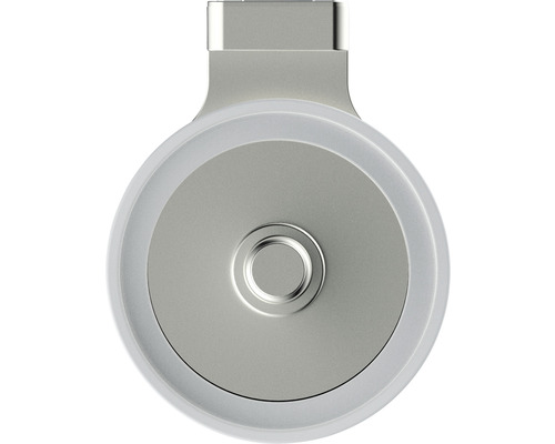 Okrúhly kovový prívesok na kľúče