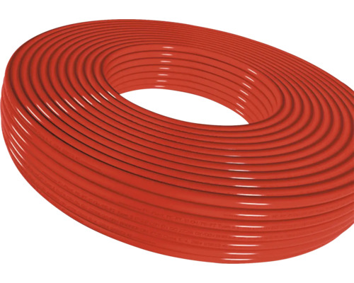 Vodovodné potrubie PE-RT/EVOH/PE-RT MULTIPERT-5 18x2,0 mm dĺžka 200 m Rolka červenej plastovej rúrky