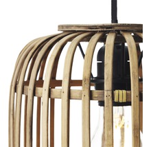 Luster Brilliant Woodrow E27 3x60 W hnedo/prírodný