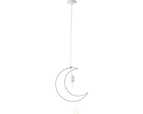 Závesná lampa v tvare mesiaca s ozdobou hviezdy
