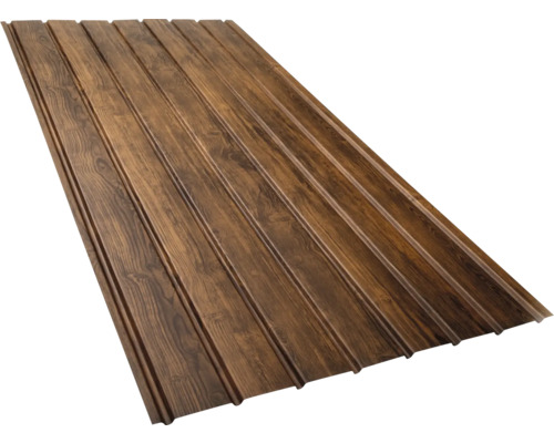 Profilovaný plech so vzhľadom dreva