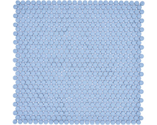 Sklenená mozaika zaoblená smalt mix modrá lesklá/matná-0