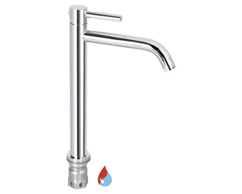 Vysoká umývadlová batéria z kovu