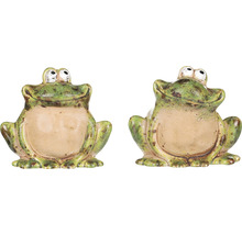 Dekoratívna keramická figúrka žaby do záhrady