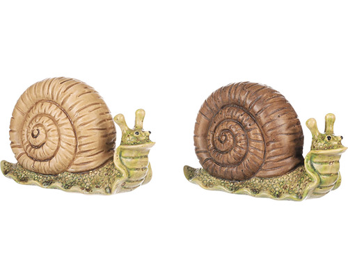 Dve figúrky slimákov do záhrady