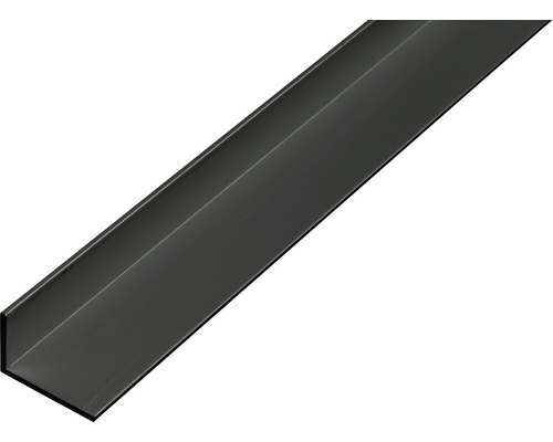 Alu L profil čierny eloxovaný 20x10x1 mm, 1 m