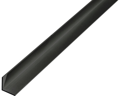 Alu L profil čierny eloxovaný 20x20x1 mm, 2 m
