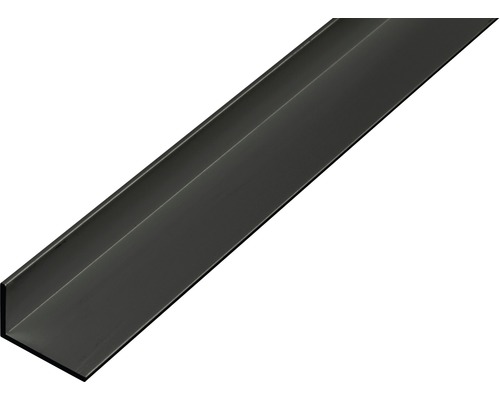 Alu L profil čierny eloxovaný 20x10x1 mm, 2 m