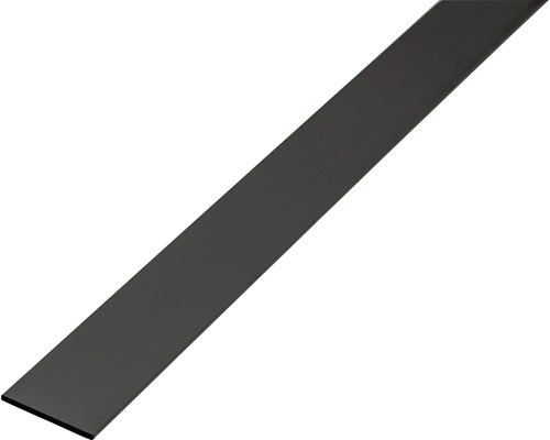 Plochá tyč hliník čierna eloxovaná 15x2 mm, 1 m