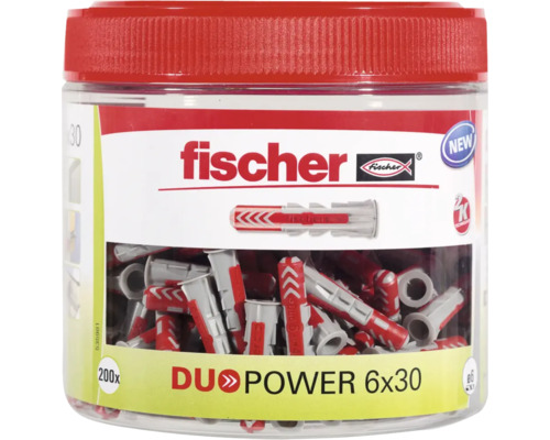Hmoždinky Fischer Duo Power 6 x 30 v zásobnej nádobe