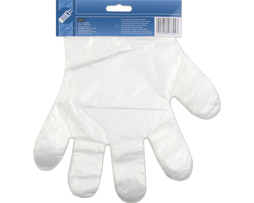 Jednorazová rukavica z plastu