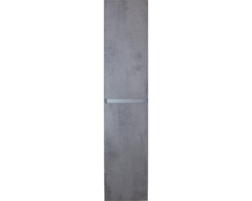 Kúpeľňová skrinka vysoká Sanox Vague betón antracit 35x160x35 cm