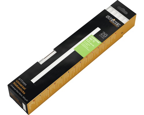 Lepiace tyčinky Steinel 300mm UNIVERZÁLNE 600 g 20 kusov Univerzálne lepiace tyčinky Steinel, priemer 11 milimetrov, 20 kusov