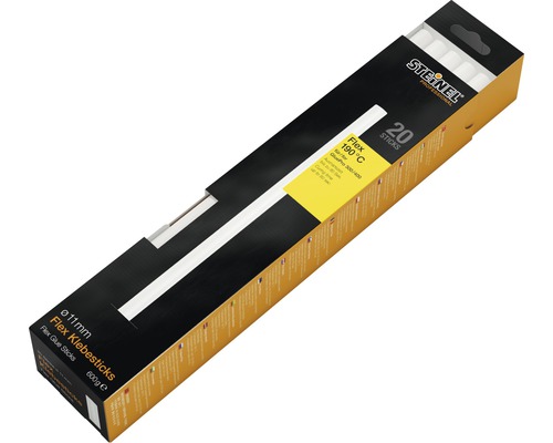 Lepiace tyčinky 300 mm Steinel FLEX špeciálne lepidlo 600 g 20 kusov Lepiace tyčinky Steinel Flex, priemer jedenásť milimetrov, balenie 20 kusov