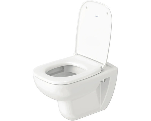 Závesné WC s hlbokým splachovaním, otvoreným splachovacím kruhom a záchodovou doskou
