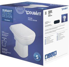 Stojace WC DURAVIT DuraHome otvorený splachovací kruh vr. WC dosky 40250900A1