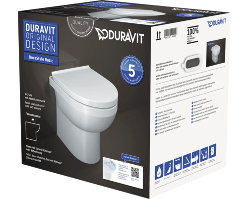 Sada Duravit DuraStyle Basic stojaceho WC v krabici