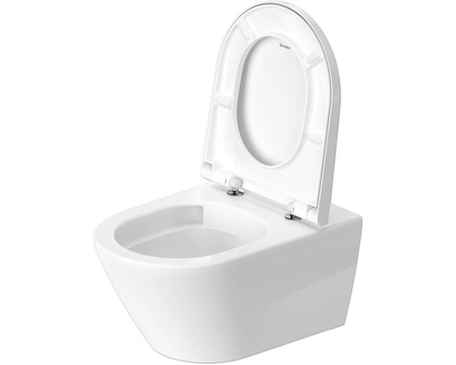 Závesné hlboké splachovacie WC s otvoreným splachovacím okrajom a WC sedadlom